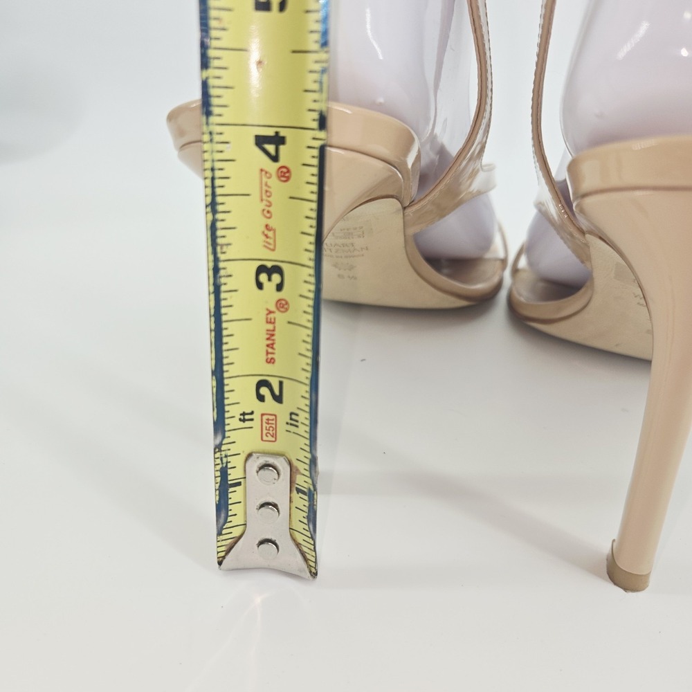Stuart Weitzman Stilettos Sandals Women's Size 8.5 Align Patent Leather Heels - Picture 5 of 10